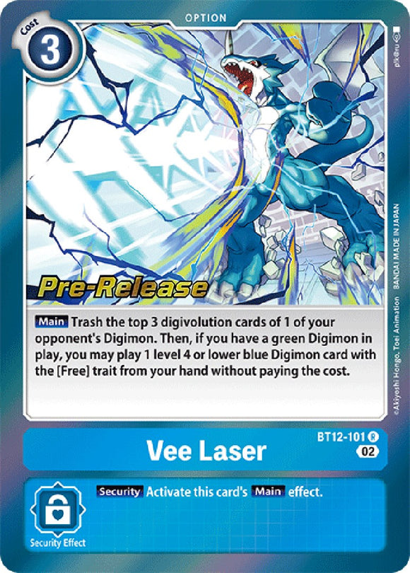 Vee Laser [BT12-101] [Tarjetas de prelanzamiento de Across Time] 