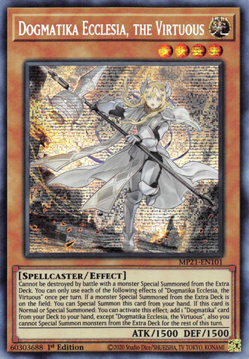 Dogmatika Ecclesia, la Virtuosa [MP21-EN101] Prismatic Secret Rare 