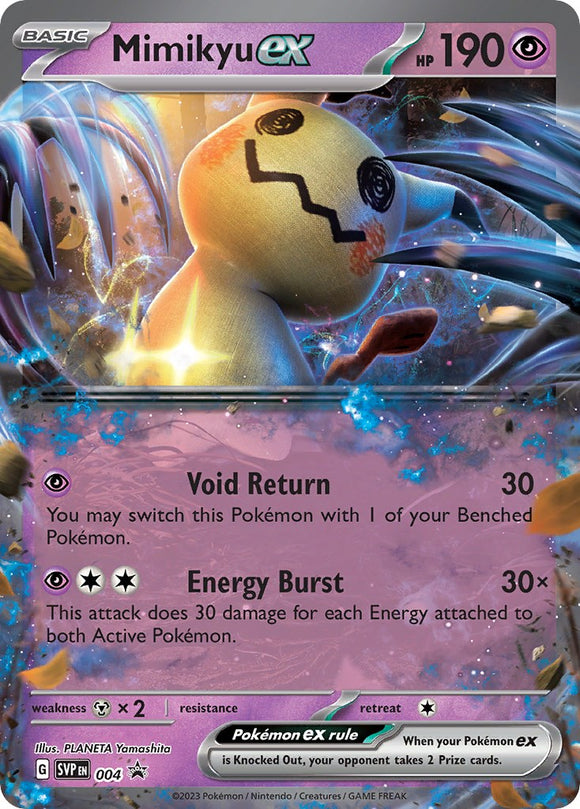Mimikyu ex (004) (Tarjeta Jumbo) [Scarlet &amp; Violet: Black Star Promos] 