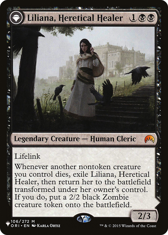 Liliana, sanadora herética // Liliana, nigromante desafiante [Guarida secreta: de linda a brutal] 