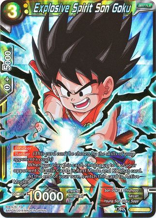 Espíritu Explosivo Son Goku (BT3-088) [Mundos Cruzados] 
