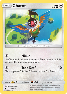 Chatot (162/214) [Sol y Luna: Lazos inquebrantables] 