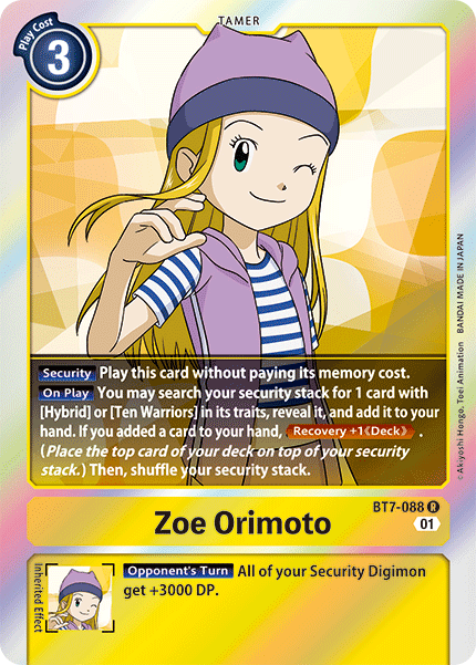 Zoe Orimoto [BT7-088] [Próxima aventura] 