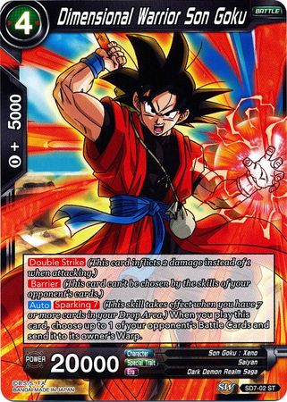Guerrero Dimensional Son Goku (Baraja Inicial - Adviento de Shenron) (SD7-02) [Renacimiento Milagroso] 