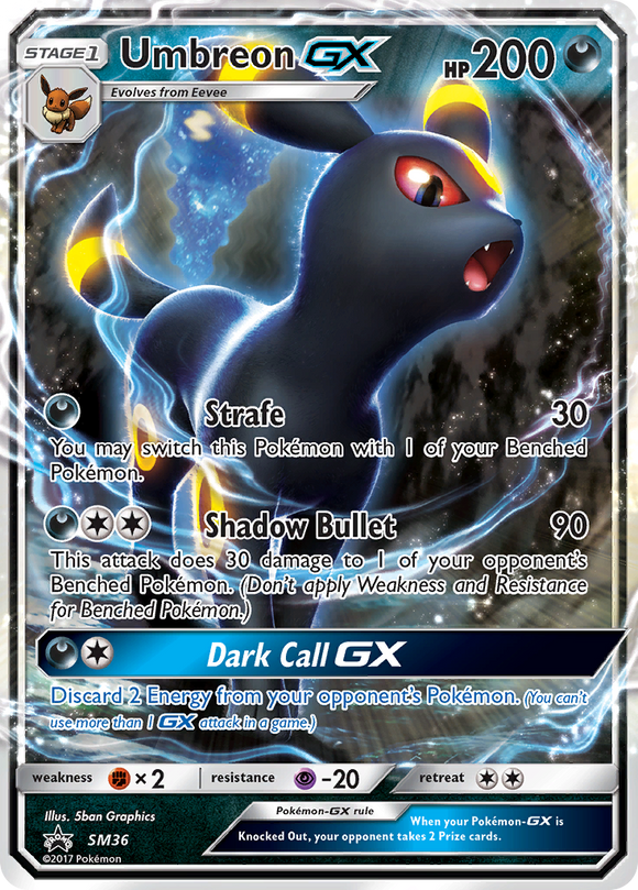 Umbreon GX (SM36) [Sol y Luna: promociones de Black Star] 