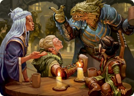 Tarjeta de arte Te encuentras en una taberna [Serie de arte Dungeons &amp; Dragons: Adventures in the Forgotten Realms] 