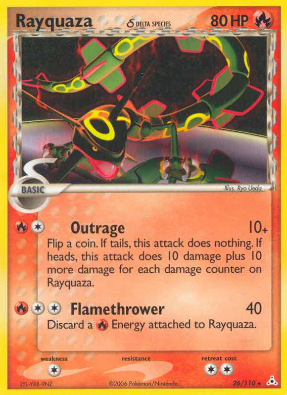 Rayquaza (26/110) (especie Delta) [EX: Fantasmas de Holon] 