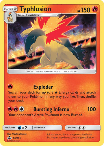 Typhlosion (SM185) [Sol y Luna: promociones de Black Star] 