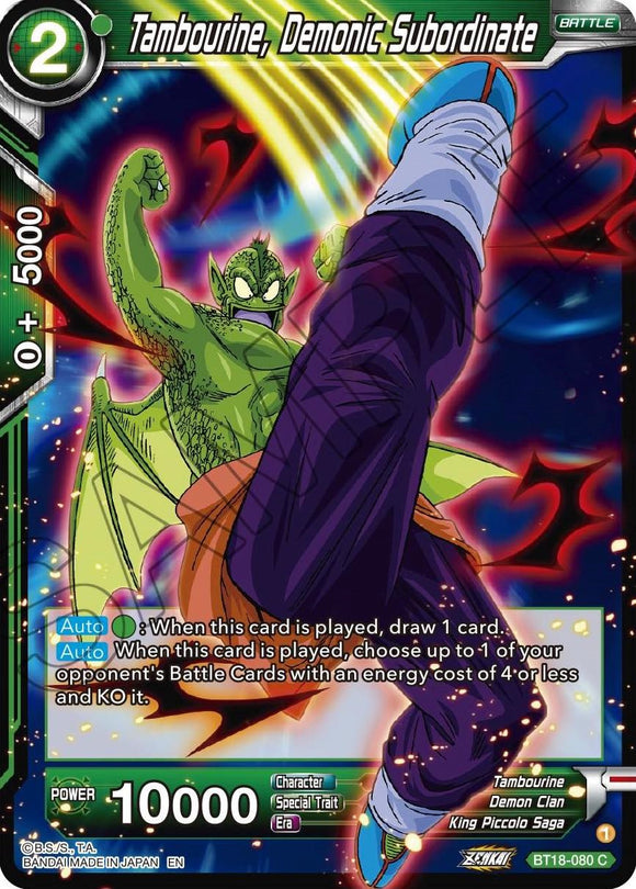 Pandereta, subordinada demoníaca (BT18-080) [Dawn of the Z-Legends] 
