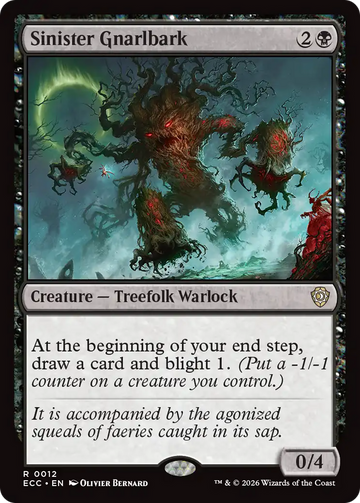 Sinister Gnarlbark [Lorwyn Eclipsed Commander]