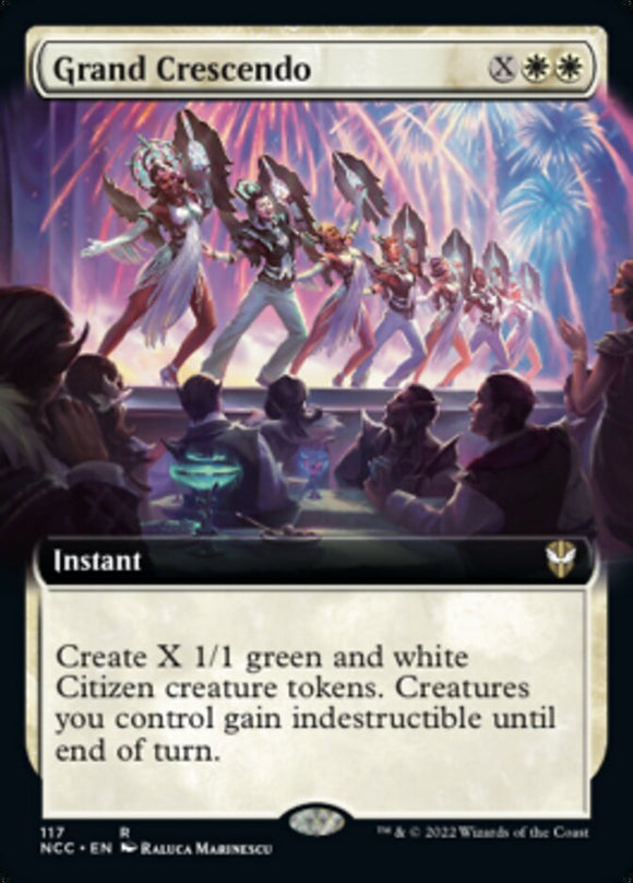 Grand Crescendo (Ilustración ampliada) [Calles de New Capenna Commander] 