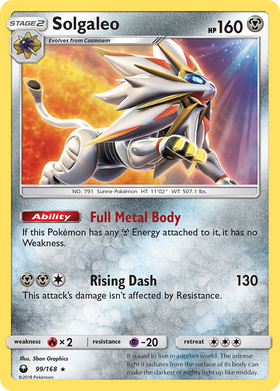 Solgaleo (99/168) [Sol y Luna: Tormenta Celestial] 