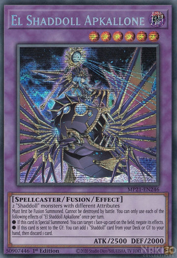 El Shaddoll Apkallone [MP21-EN246] Prismático Secreto Raro 