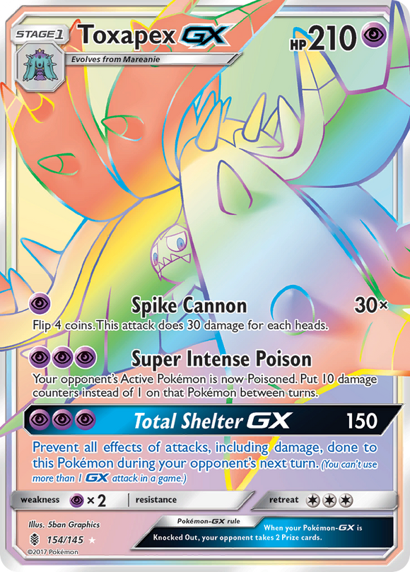 Toxapex GX (154/145) [Sol y Luna: Guardianes en ascenso] 