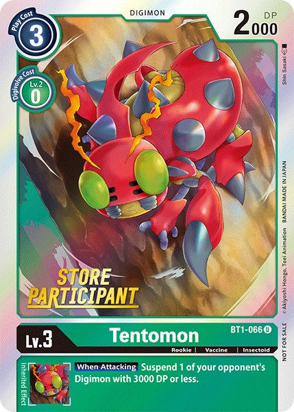 Tentomon [BT1-066] (Participante de la tienda) [Lanzamiento de promociones especiales] 