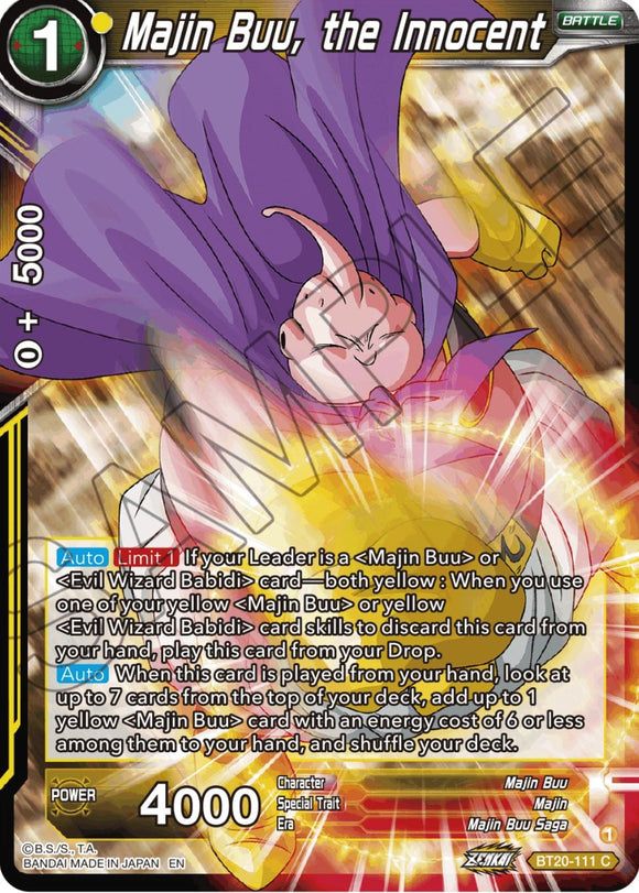 Majin Buu, el Inocente (BT20-111) [Poder Absorbido] 