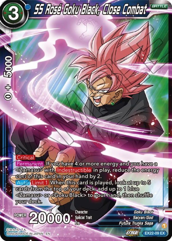 SS Rose Goku Black, Combate cuerpo a cuerpo (EX22-09) [Ultimate Deck 2023] 