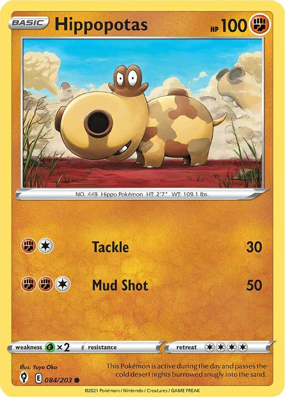 Hipopótamos (084/203) [Espada y escudo: cielos en evolución] 