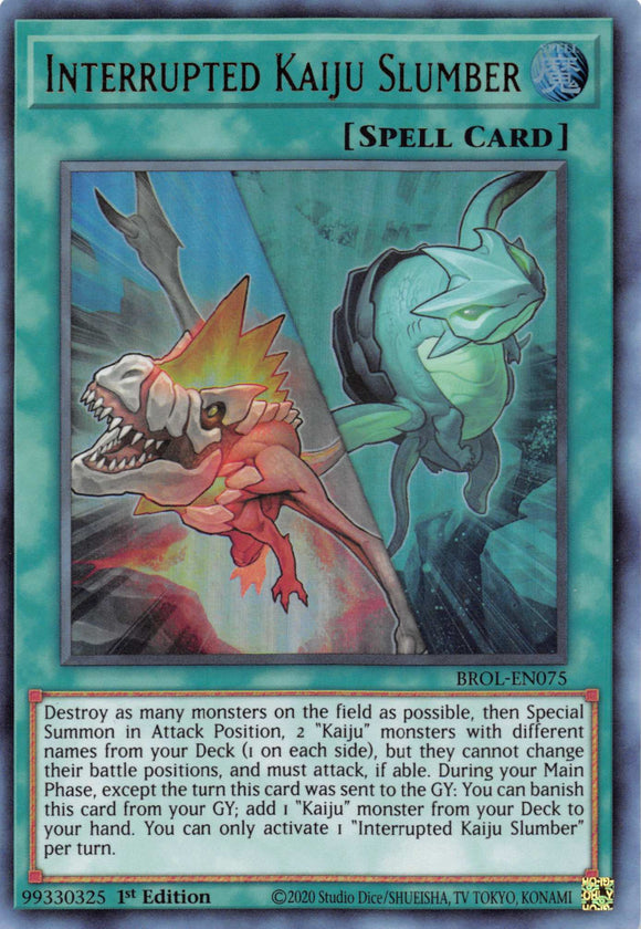 Sueño Kaiju Interrumpido [BROL-EN075] Ultra Raro 