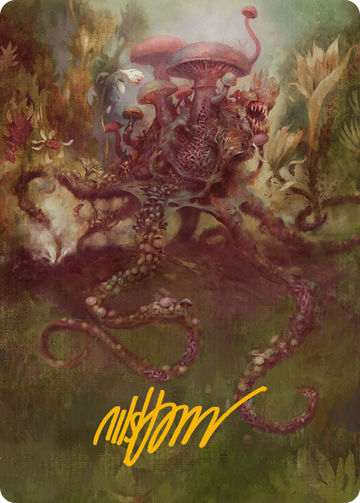 Tarjeta de arte de siembra de micospawn (firma estampada en dorado) [Serie de arte Modern Horizons 3] 