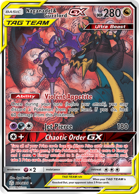 Naganadel y Guzzlord GX (224/236) [Sol y Luna: Eclipse Cósmico] 