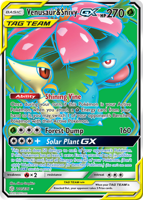 Venusaur y Snivy GX (210/236) [Sol y Luna: Eclipse Cósmico] 
