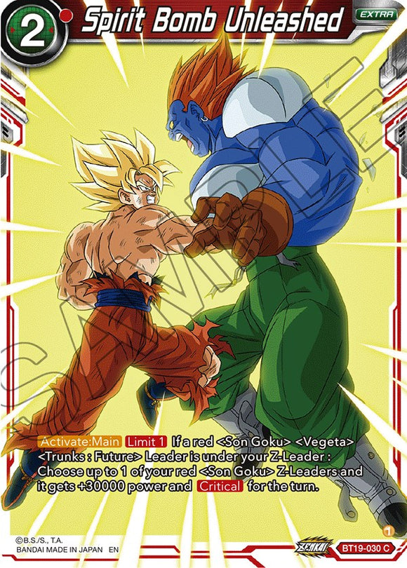 Bomba espiritual desatada (BT19-030) [Ambición del luchador] 