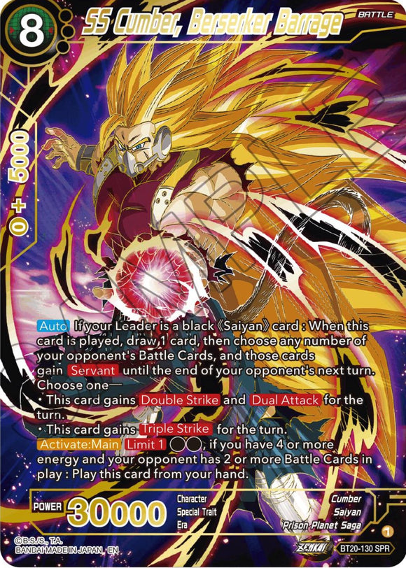 SS Cumber, Berserker Barrage (SPR) (BT20-130) [Potencia absorbida] 