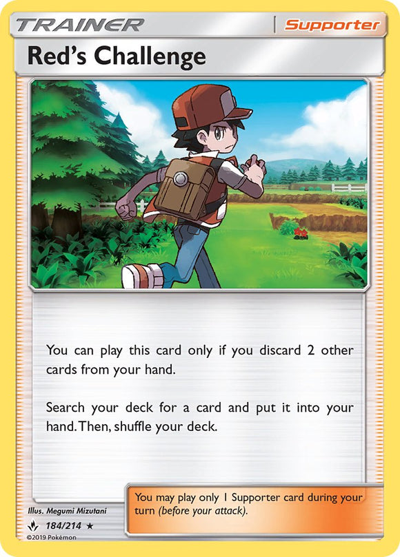 Desafío de Rojo (184/214) (Exclusivo del mazo temático) [Sun &amp; Moon: Unbroken Bonds] 