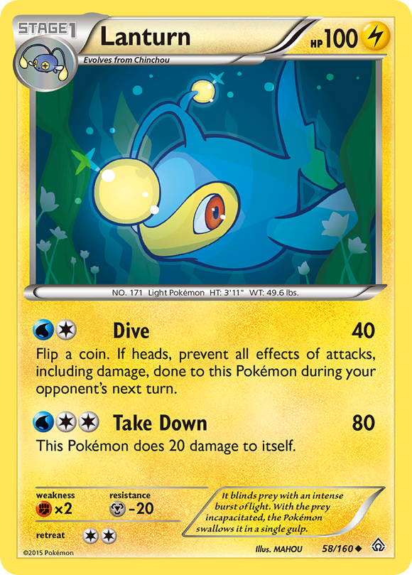 Lanturn (58/160) [XY: Choque primigenio] 