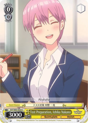 Preparación para el examen, Ichika Nakano (5HY/W83-E020 C) [Las quintillizas por excelencia] 