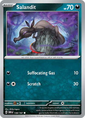 Salandit (139/197) [Escarlata y Violeta: Llamas de obsidiana] 