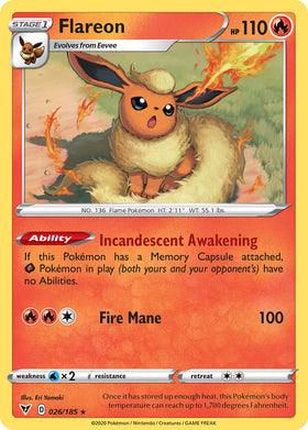 Flareon (026/185) [Espada y escudo: voltaje vívido] 