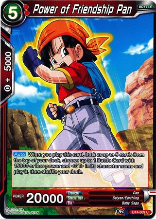 El poder de la amistad Pan (BT4-009) [Guerra colosal] 