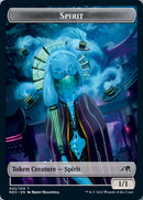 Spirit (002) // Pilot Double-Sided Token [Kamigawa: Neon Dynasty Tokens]-1