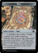 Map // Dinosaur (0009) Double-Sided Token [The Lost Caverns of Ixalan Tokens]-1