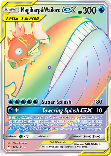 Magikarp y Wailord GX (183/181) [Sol y Luna: Formen equipo] 