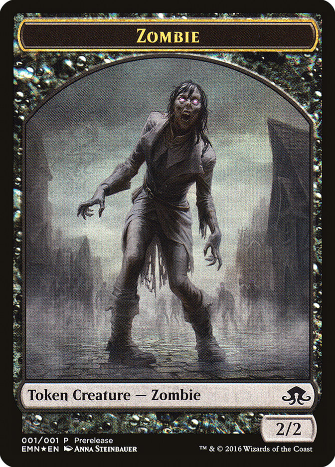 Zombie // Zombie Double-Sided Token [Eldritch Moon Prerelease Promos] - 0