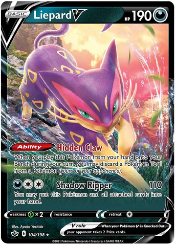 Liepard V (104/198) [Espada y escudo: reinado escalofriante] 
