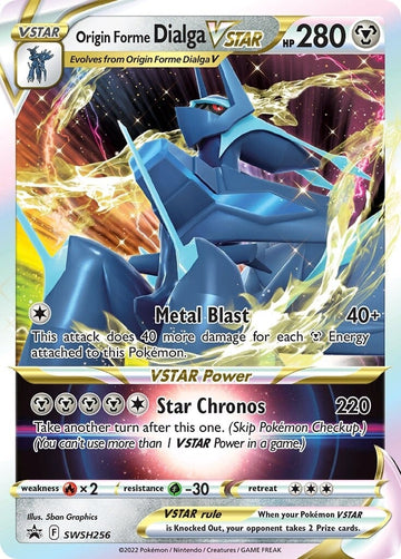 Forma de origen Dialga VSTAR (SWSH256) (Tarjeta gigante) [Sword &amp; Shield: Black Star Promos] 