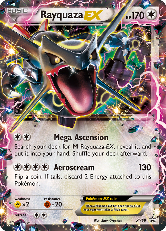 Rayquaza EX (XY69) (Shiny) [Promociones de XY: Black Star] 