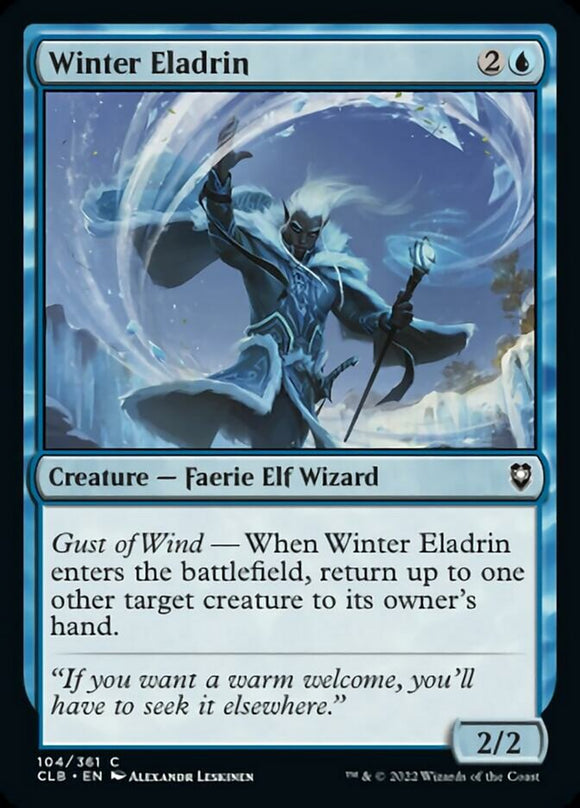 Eladrin de invierno [Commander Legends: Batalla por la Puerta de Baldur] 