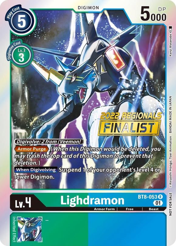 Lighdramon [BT8-053] (Campeonato regional offline 2022) (Finalista online) [Promociones de New Awakening] 
