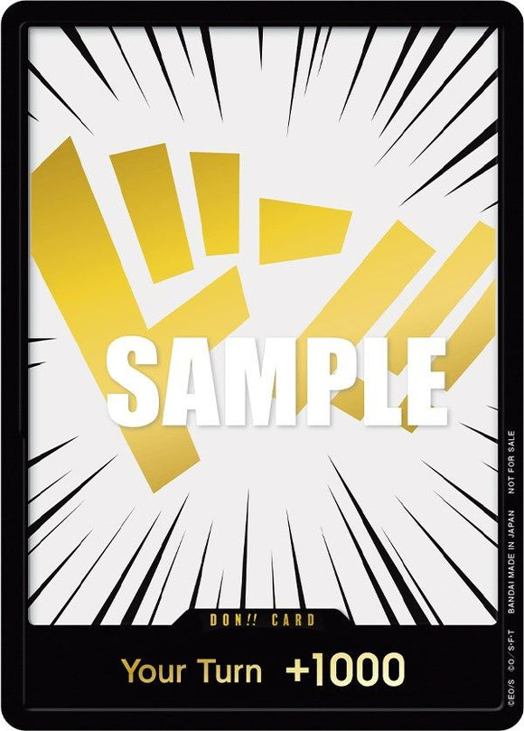 Tarjeta DON!! (Dorada) [Tarjetas promocionales de One Piece] 