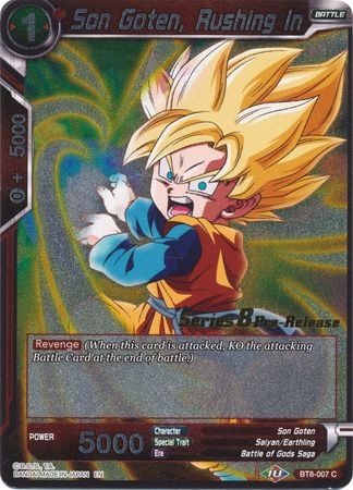 Son Goten, Rushing In (BT8-007_PR) [Promociones previas al lanzamiento de Malicious Machinations] 