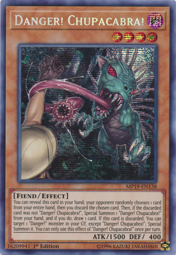 ¡Peligro! ¡Chupacabras! [MP19-EN138] Prismatic Secret Rare 