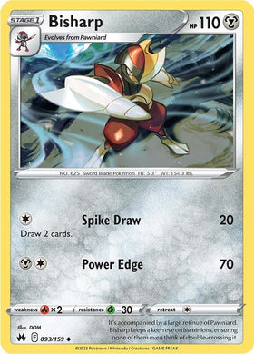 Bisharp (093/159) [Espada y escudo: corona cenit] 