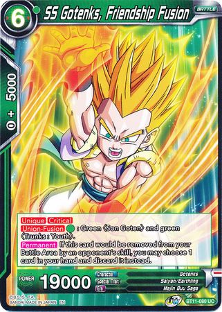 SS Gotenks, Fusión de amistad (BT11-080) [Línea de sangre Vermilion] 