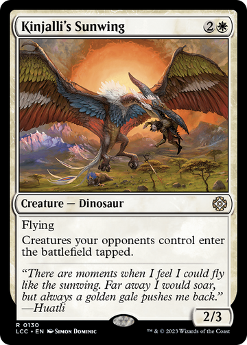 El ala solar de Kinjalli [Las cavernas perdidas de Ixalan Comandante] 