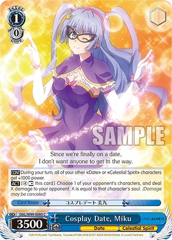 Cita de cosplay, Miku [Date A Live Vol. 2] 